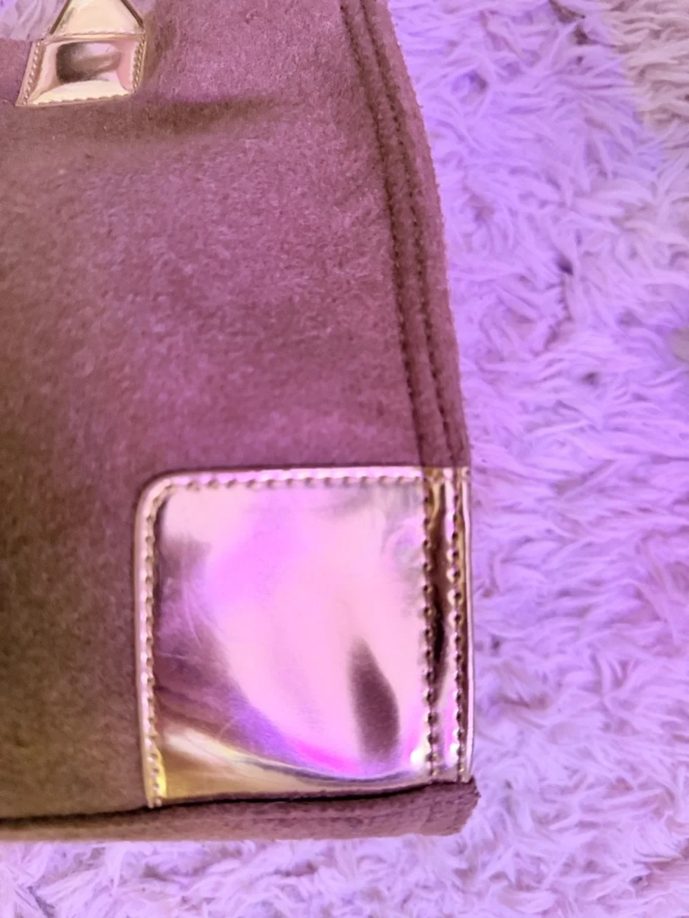 TORY BURCH Beauty TOTE Gold and Beige - Picture 4 of 12